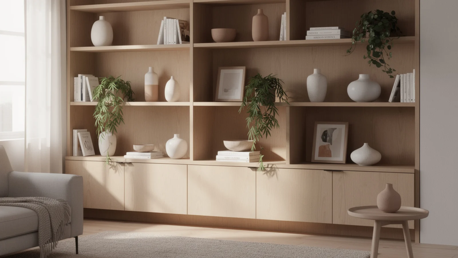 Image à la une : Étagères en design d’intérieur : allier esthétique et fonctionnalité